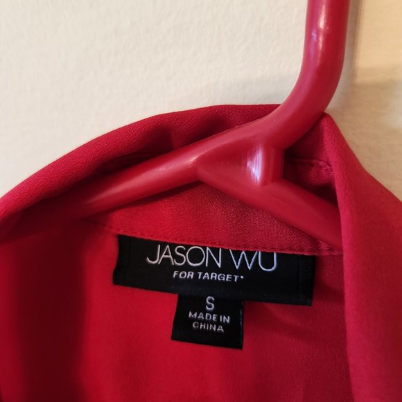 Red button up blouse, Jason Wu for Target - Picture 3 of 4